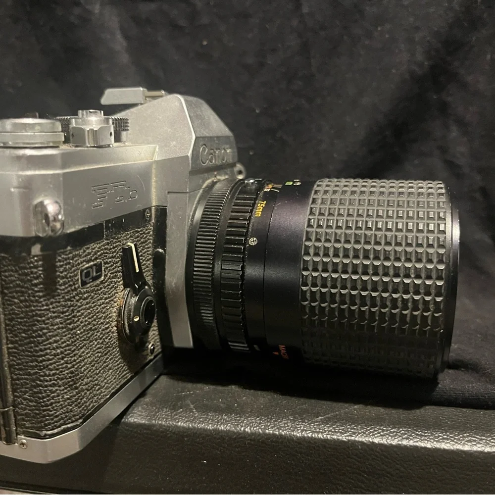 Canon Film Camera - Black and Silver